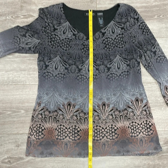 Axcess by Liz Claiborne 3/4 Sleeve Blouse Boho XL - Picture 8 of 14